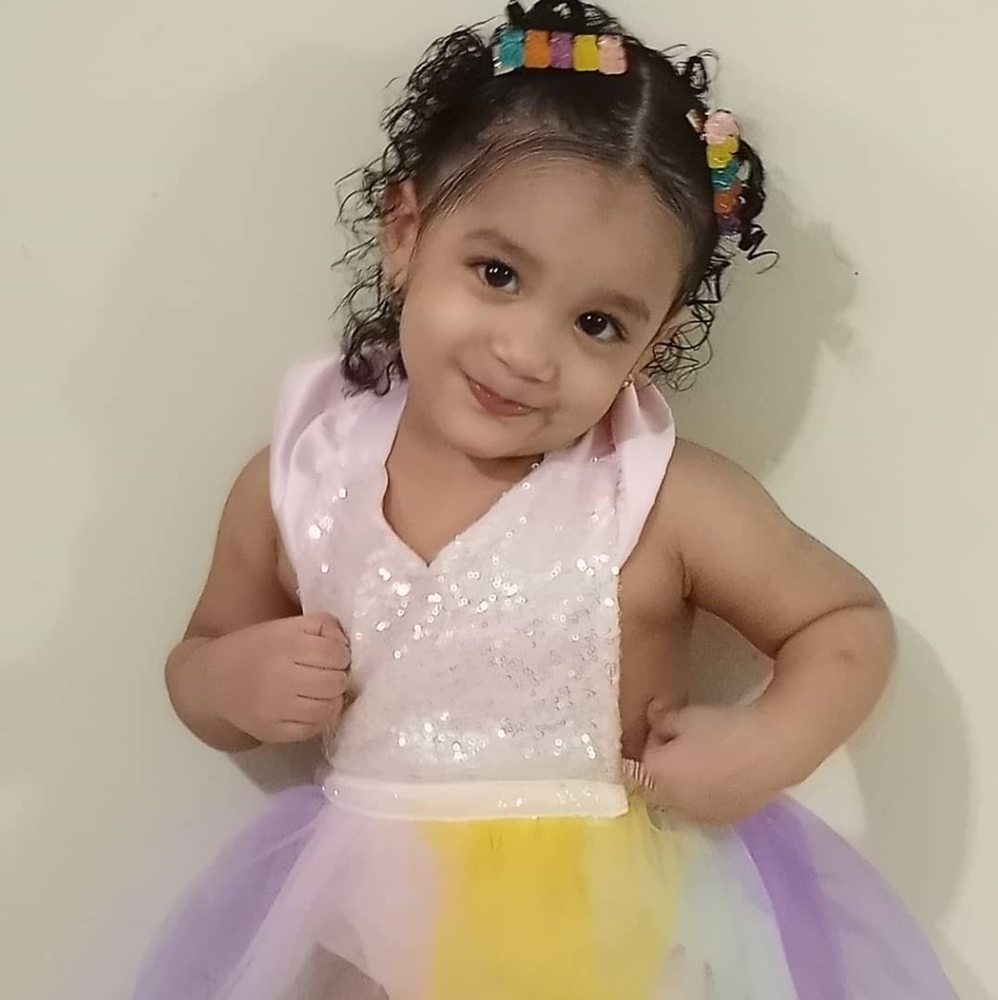 Rainbow romper 2-3